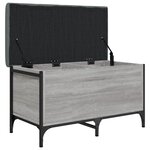 vidaXL Banc de rangement sonoma gris 82x42x45 cm Bois d'ingénierie