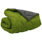 vidaXL Duvet d'hiver Vert et Anthracite 220 x 240 cm Microfibre