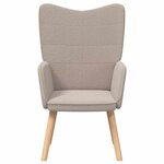 vidaXL Fauteuil relaxant Gris clair 62 x 67 x 95.5 cm tissu