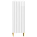 vidaXL Buffet Blanc brillant 33 x 34 5 x 90 cm Bois d'ingénierie