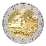 2 euros commémorative Malte 2025 coffret BU - Ville Fortifiée de Mdina.