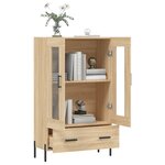 vidaXL Buffet haut chêne sonoma 69 5x31x115 cm bois d'ingénierie
