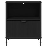 vidaXL Tables de chevet 2 Pièces Noir 49 x 36 x 61 cm Bois d'ingénierie