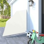 vidaXL Auvent latéral pliable de balcon Crème 140x140 cm