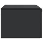 vidaXL Meuble TV mural Noir 78 5 x 41 x 30 cm Bois d'ingénierie