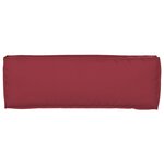 vidaXL Coussins de Palette pour Banc 2 Pièces Rouge Vin 120x40x8 cm Tissu Oxford