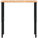 vidaXL Établi marron clair bois de chêne massif rectangulaire