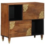 Cabinets et étagères de rangement média vidaXL Miel brun Bois massif