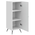 vidaXL Buffet Blanc brillant 33 x 34 5 x 90 cm Bois d'ingénierie