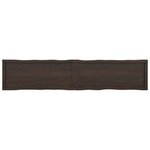 vidaXL Dessus de table bois massif traité bordure assortie