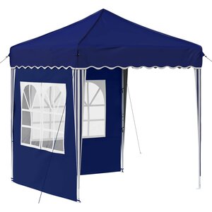 vidaXL Tente de fête pop-up 195 x 195 x 245 cm Bleu Tissu Oxford