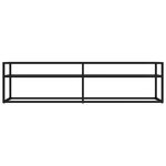 vidaXL Meuble TV noir 160x40x40 5 cm verre trempé