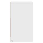 vidaXL Armoire de chevet avec lumières LED blanc bois d'ingénierie
