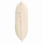 vidaXL Coussin de Dos Crème 50 x 45 cm Tissu en velours côtelé