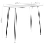 vidaXL Ensemble de bar 7 Pièces Blanc et gris