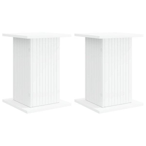 vidaXL Support de Plante 2 pc Blanc 30 5 x 30 x 43 cm