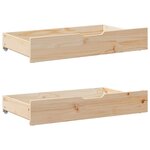 vidaXL Cadre de lit sans matelas 135x190 cm bois de pin massif