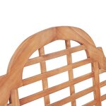 vidaXL Banc de jardin 127x58 5x92 5 cm Bois massif de teck