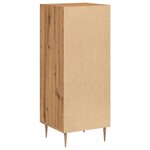 vidaXL Buffet chêne artisanal 34 5x34x90 cm bois d'ingénierie