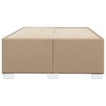 vidaXL Cadre de lit cappuccino 120x190 cm similicuir