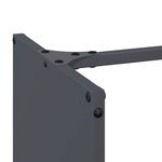 vidaXL Portant de bois chauffage anthracite 40x30x80 cm