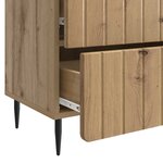 vidaXL Cabinet de chevet Chêne artisanal 62 x 34 5 x 49 5 cm