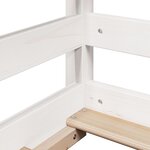 vidaXL Lit superposé sans matelas blanc 90x200 cm bois de pin massif