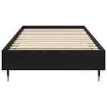 vidaXL Cadre de lit Chêne noir 80 x 200 cm Bois d'ingénierie
