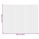 vidaXL Tapis rectangulaire naturel 80x100 cm bambou