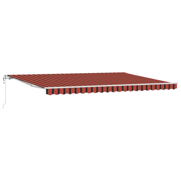 vidaXL Auvent rétractable automatique Orange et Marron 500x350 cm