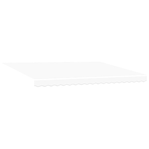 vidaXL Auvent Rétractable Blanc 450 × 350 cm Polyester et Acier