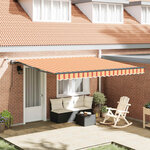 vidaXL Tissu de auvent Jaune et Orange 400 × 300 cm Polyester