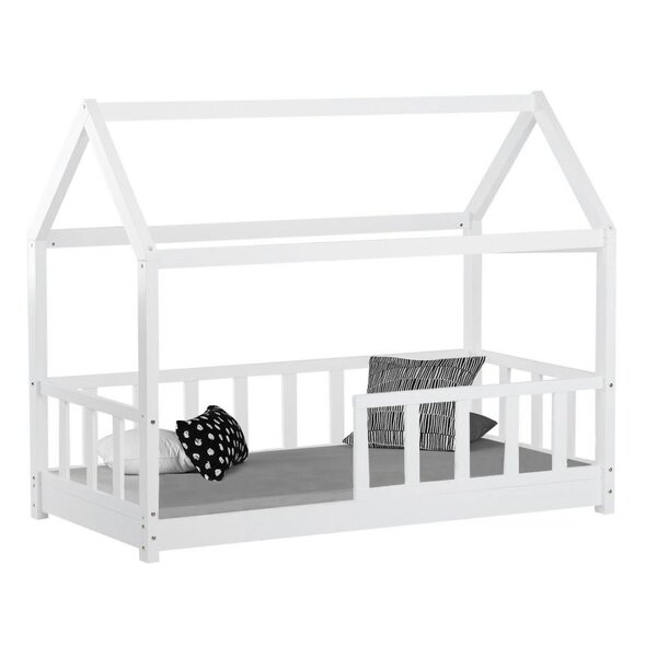 Lit enfant 80x160 matelas cabane barrières
