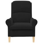 vidaXL fauteuil Noir 76 x 94 x 102 cm Velours
