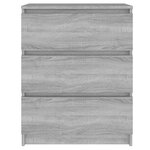 vidaXL Buffet Sonoma gris 60x35x76 cm Bois d'ingénierie