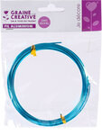 Fil aluminium Ø 1 5 mm 5 mètres Bleu