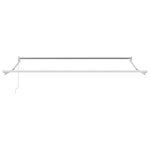 vidaXL Auvent Rétractable Gris clair 350 x 250 cm tissu