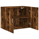 vidaXL Armoire murale chêne fumé 80x42 5x64 cm bois d'ingénierie
