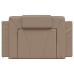 vidaXL Coussin de tête de lit Viana cappuccino 80 cm similicuir