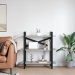 vidaXL Étagère Gris Sonoma 100 x 33 5 x 102 cm Bois d'ingénierie