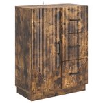 vidaXL Buffet Chêne fumé 66 x 34 5 x 87 cm Bois d'ingénierie