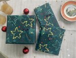 KIT 3 emballages cadeaux réutilisables - Collection Étoiles Vert