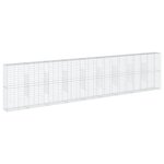 vidaXL Panier gabion avec couvercle 900x50x200 cm fer galvanisé
