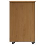 vidaXL Cabinet roulant 34 x 39 x 65 5 cm Bois de Pin Massif