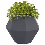 vidaXL Jardinière Anthracite 75 x 75 x 60 cm Acier