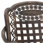 vidaXL Chaise de jardin 2 Pièces Bronze 55 x 56 5 x 91cm Aluminium