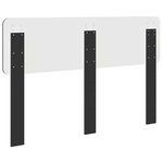 vidaXL Tête de lit Chêne noir 140 cm Bois d'ingénierie