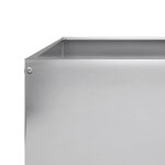 vidaXL Lit surélevé de jardin 100x100x25 cm acier inoxydable