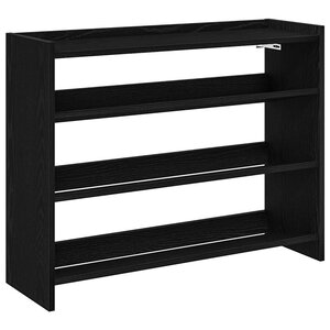 vidaXL Étagère à chaussures noir 80x25x62 cm bois d'ingénierie
