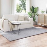 vidaXL Tapis de surface HUARTE Gris 170 x 120 cm Polyester